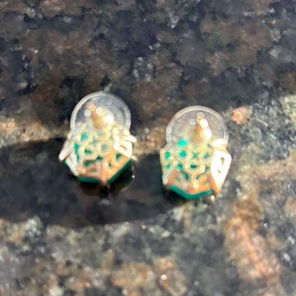 Kendra Scott Teal Faceted Earrings - Picture 3 of 3